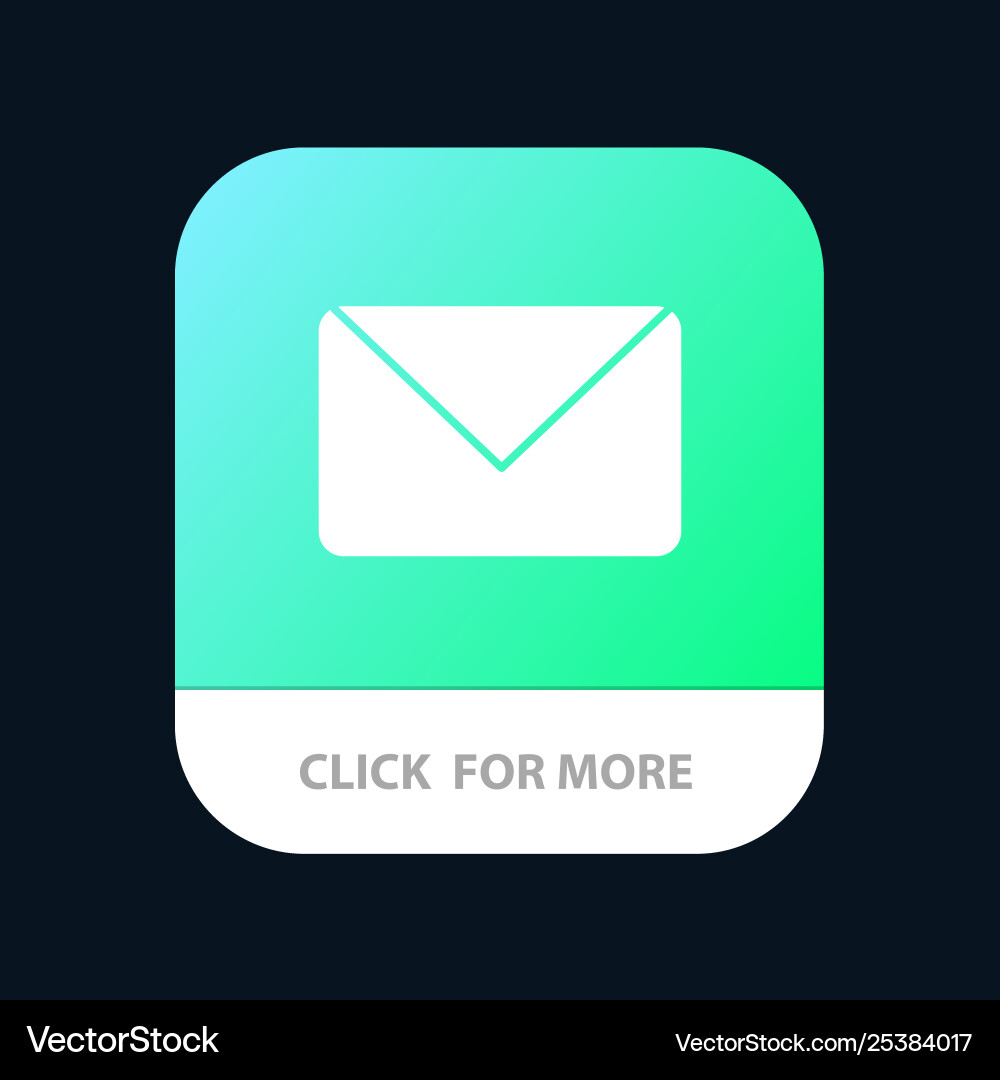 Twitter mail sms chat mobile app button android Vector Image