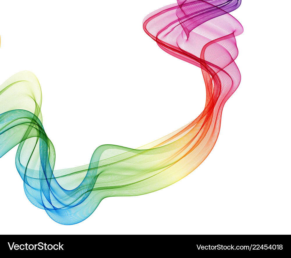 Abstract Color Flow Background vector image