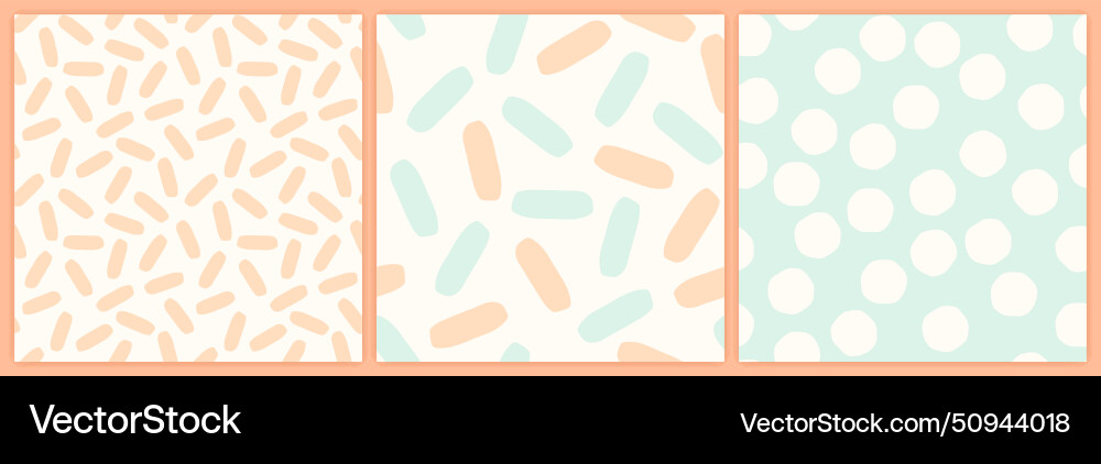 Abstract shapes seamless pattern set in a muted Abstract shapes seamless pattern set in a muted Vector Image