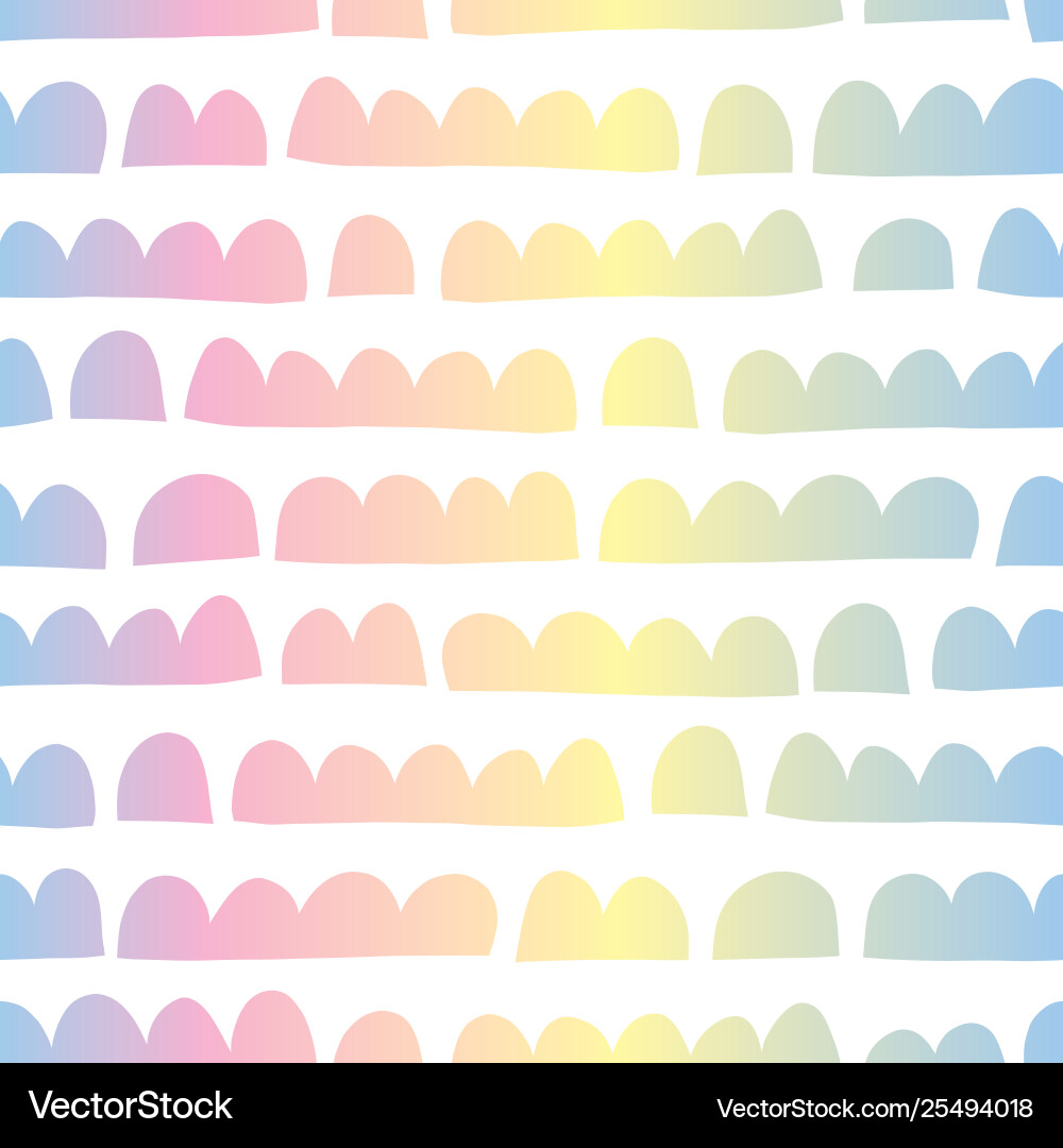 Abstrakte horizontale Kinder Formen Regenbogenfarben Abstrakte horizontale Kinder Formen Regenbogenfarben vektorbild