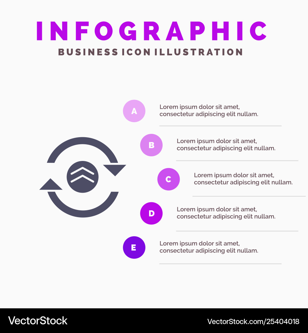 Arrow refresh reload computing infographics Arrow refresh reload computing infographics vector image