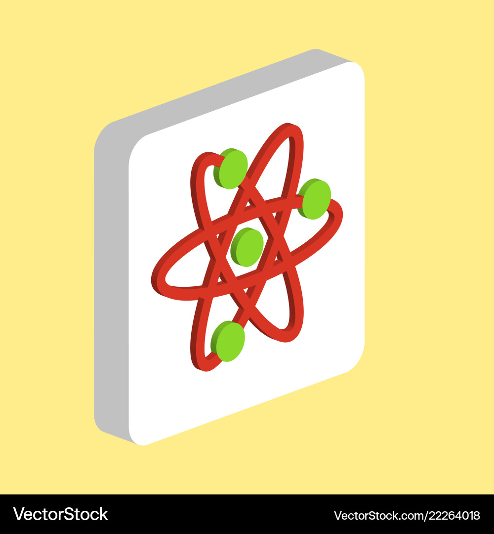 Atom computer symbol Atom computer symbol vector image
