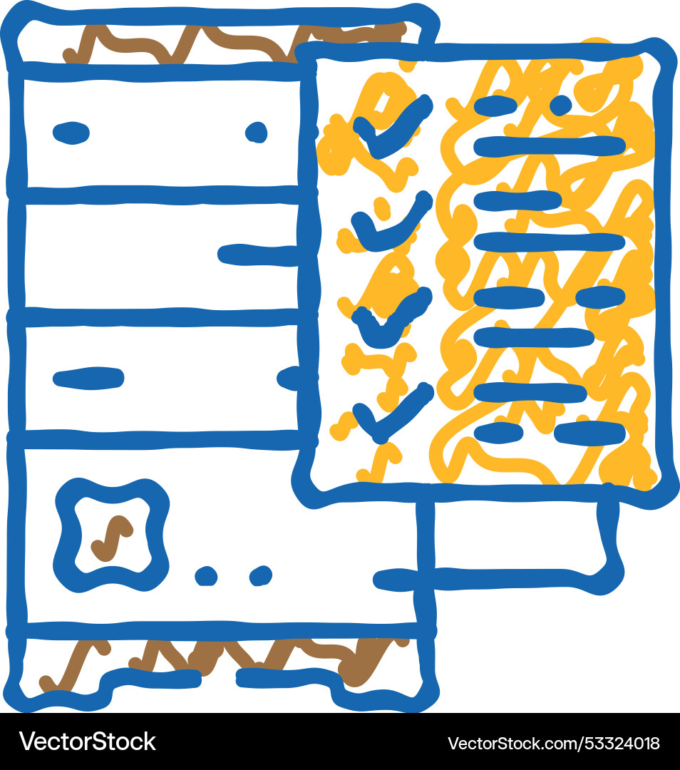 Data validation database icon doodle Data validation database icon doodle vector image