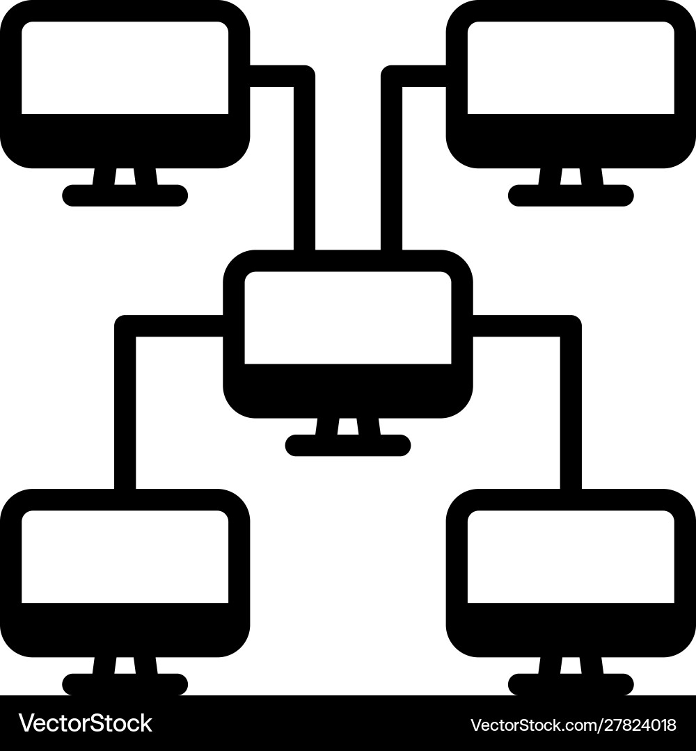 Network share Vector Image