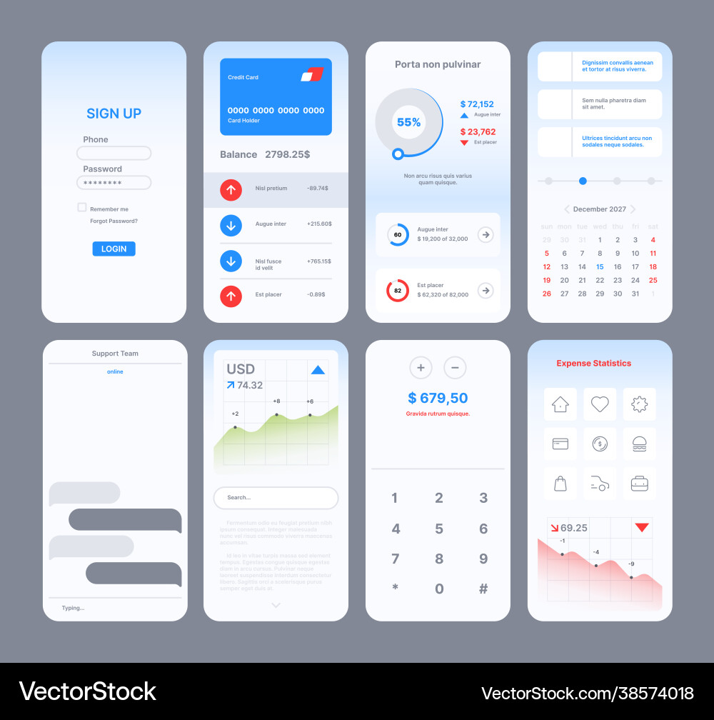 Web page templates app design for user easy Web page templates app design for user easy vector image
