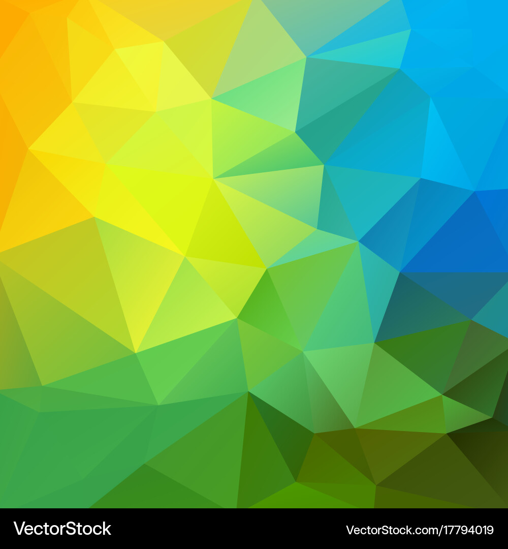 Abstract colorful background of triangles Vector Image