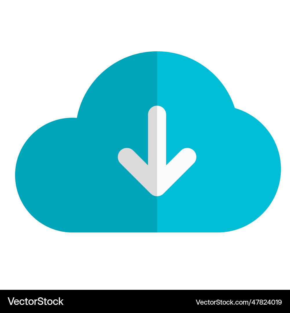 Data downloaded by utilizing cloud storage Vector Image