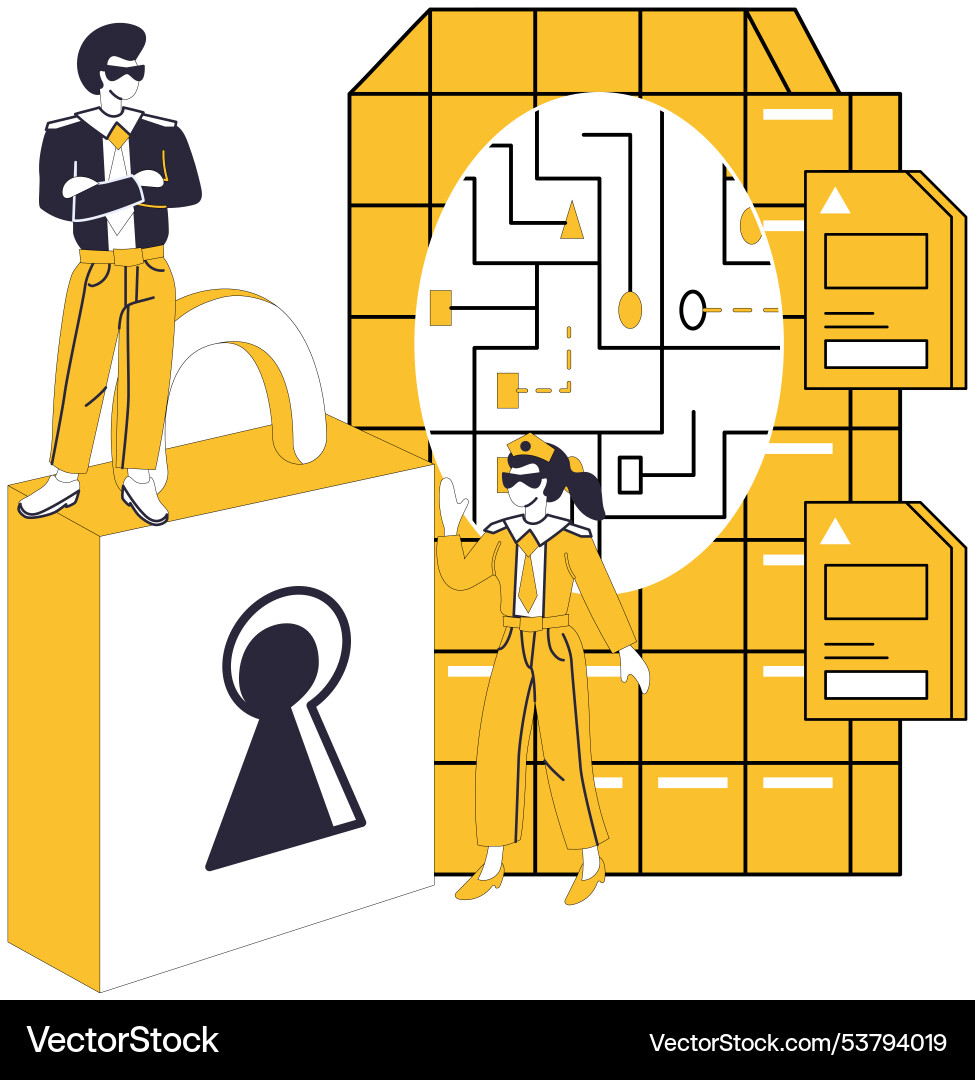 Data integration technology architect designs Data integration technology architect designs Vector Image