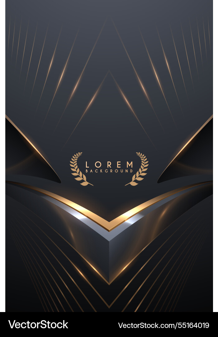 Gray and gold shapes with lines background Gray and gold shapes with lines background vector image