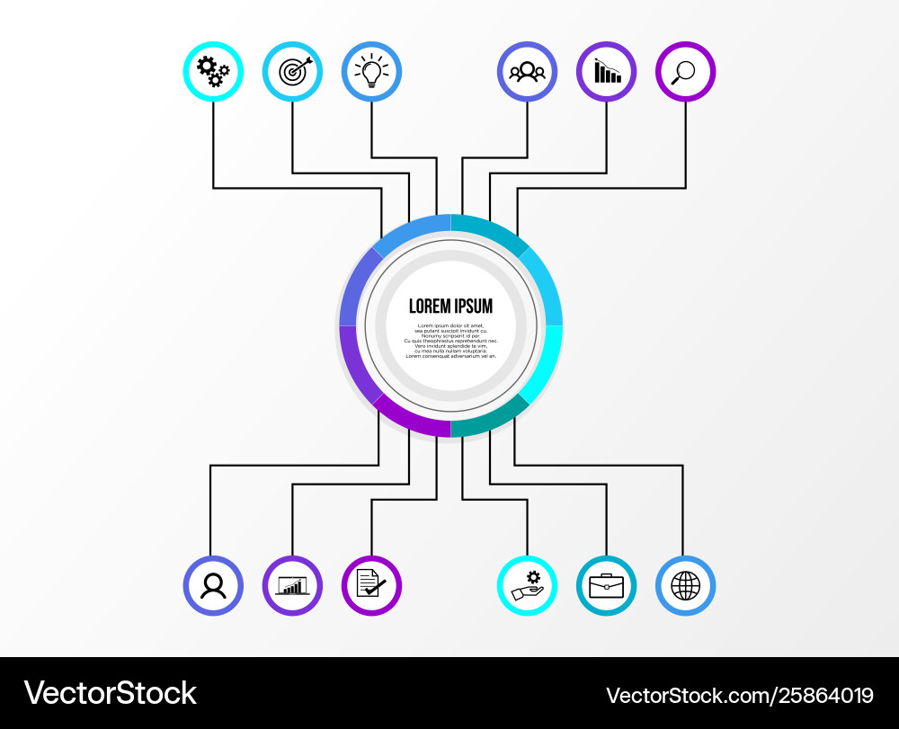 Infographic design template with options steps Infographic design template with options steps vector image