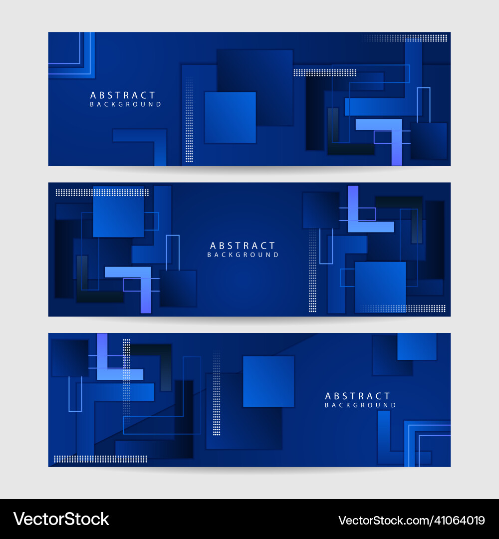 Modern dark blue abstract banner background Modern dark blue abstract banner background vector image