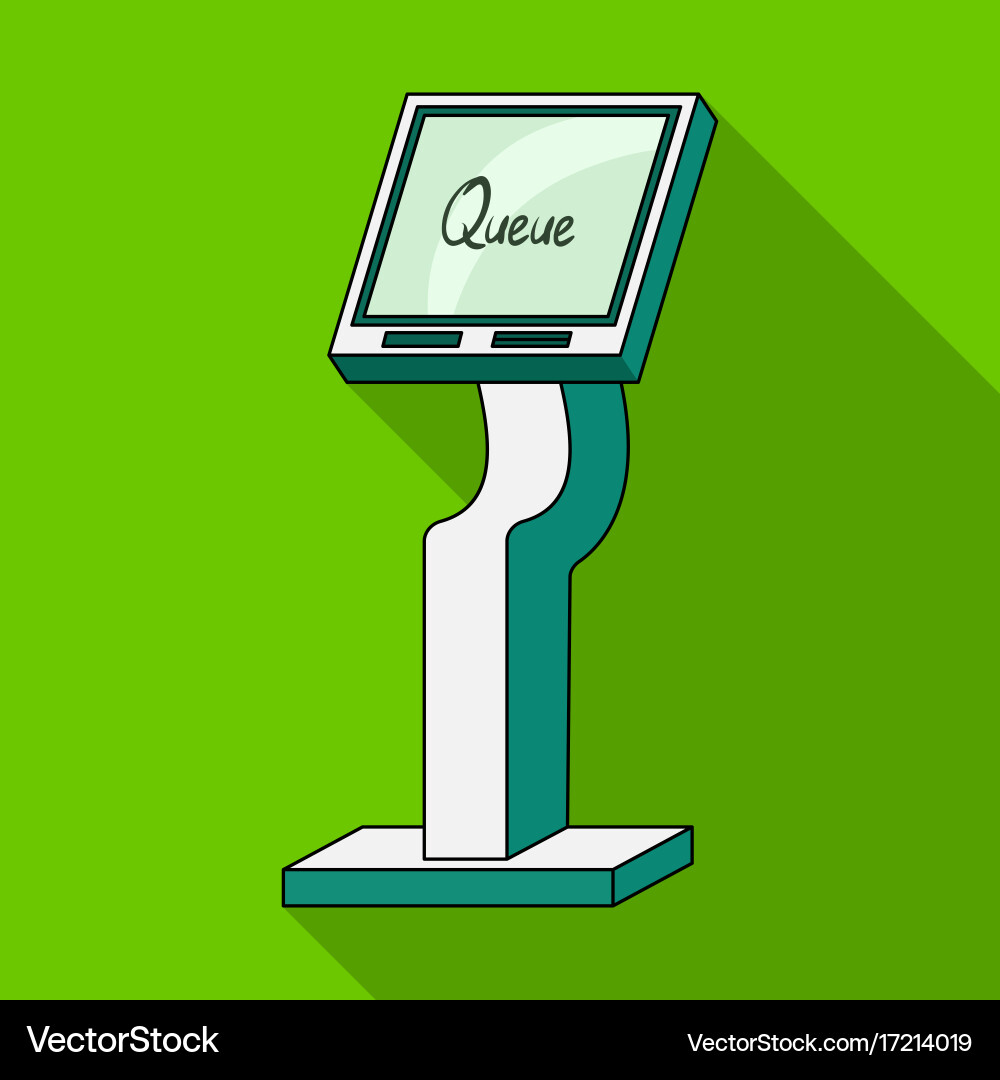 Queue access terminal terminals single icon Vector Image