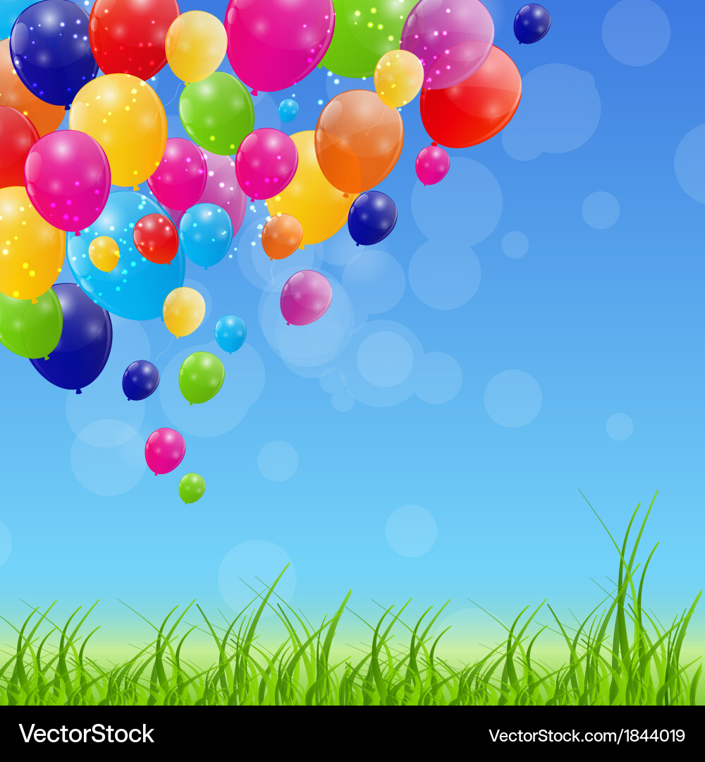Spring green background vector image