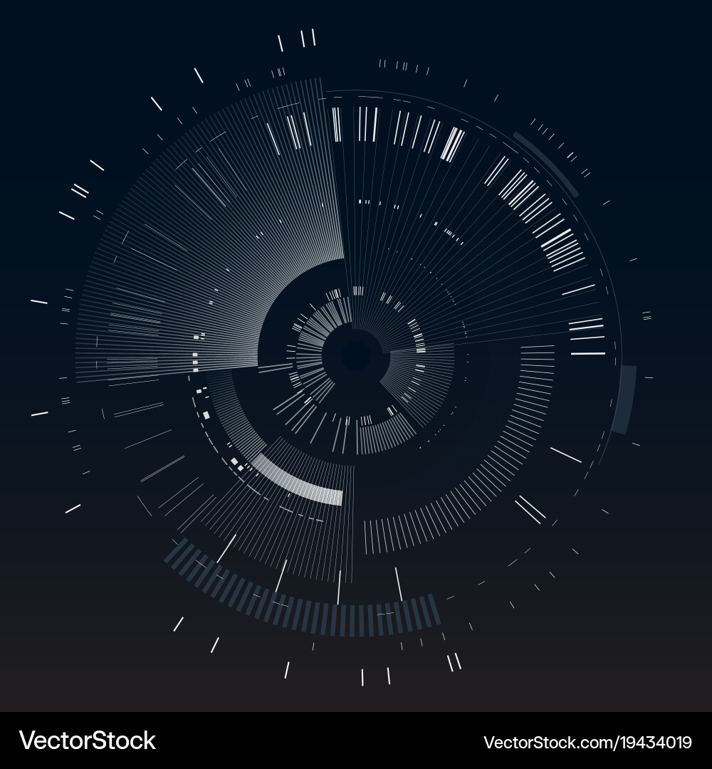 Technology Interface Circle vector image