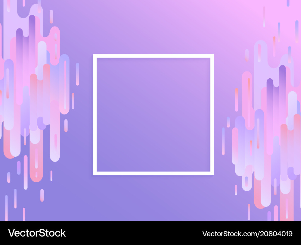 Violet glitched background with copy space Vector Image