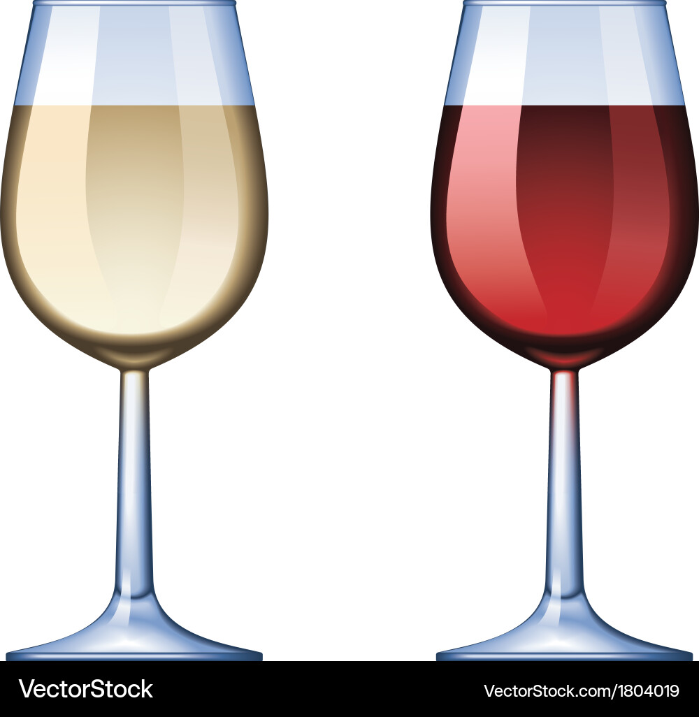 Wine glasses Royalty Free Vector Image - VectorStock