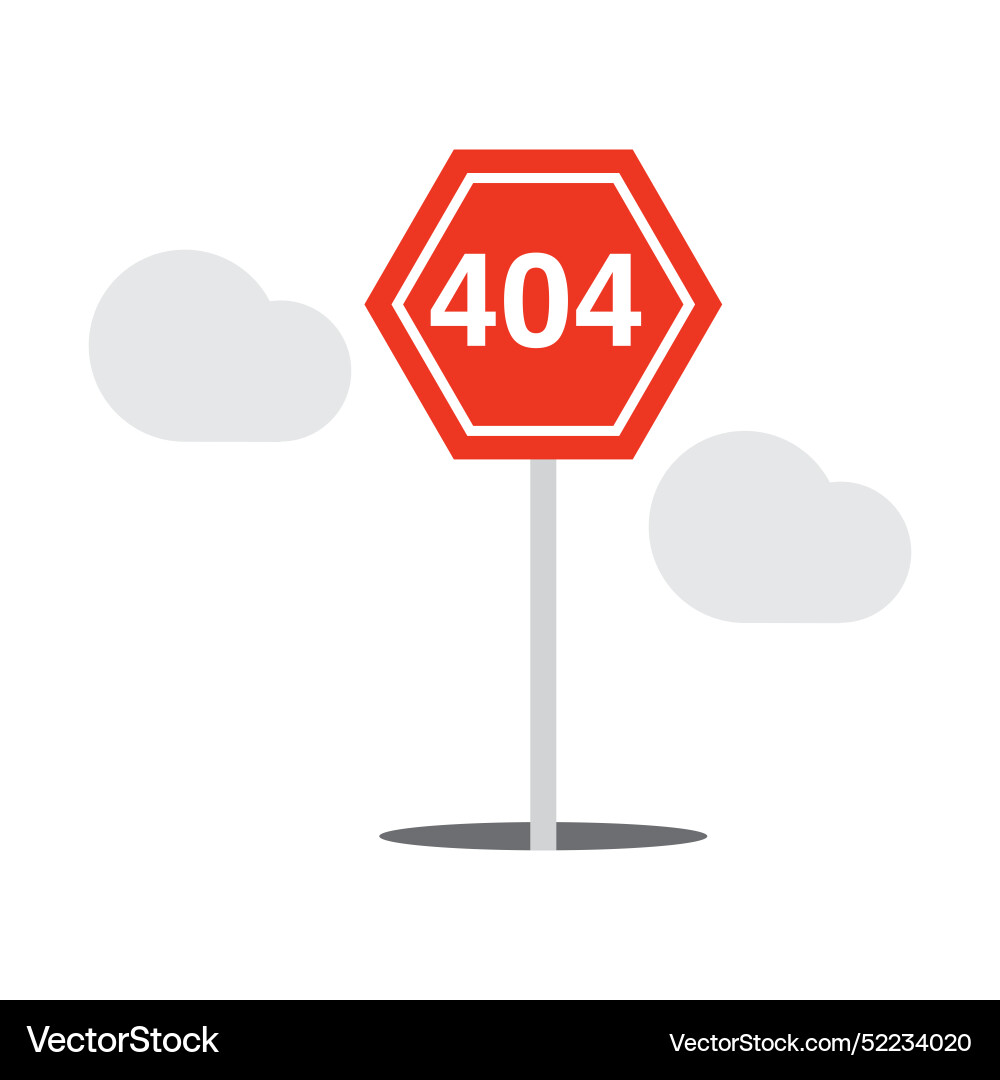 404 error page template for website alert 404 error page template for website alert vector image