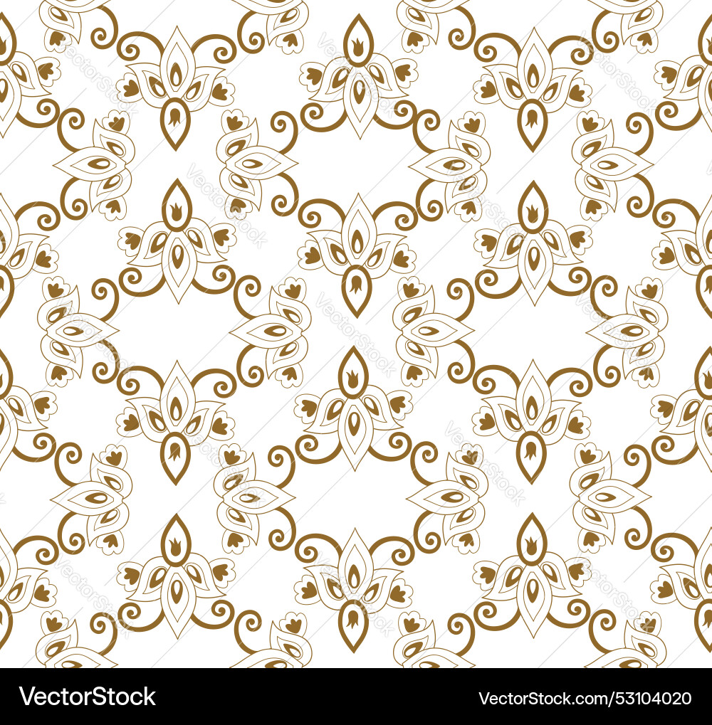 Arabesque florale nahtlose Muster florieren Arabesque florale nahtlose Muster florieren vektorbild