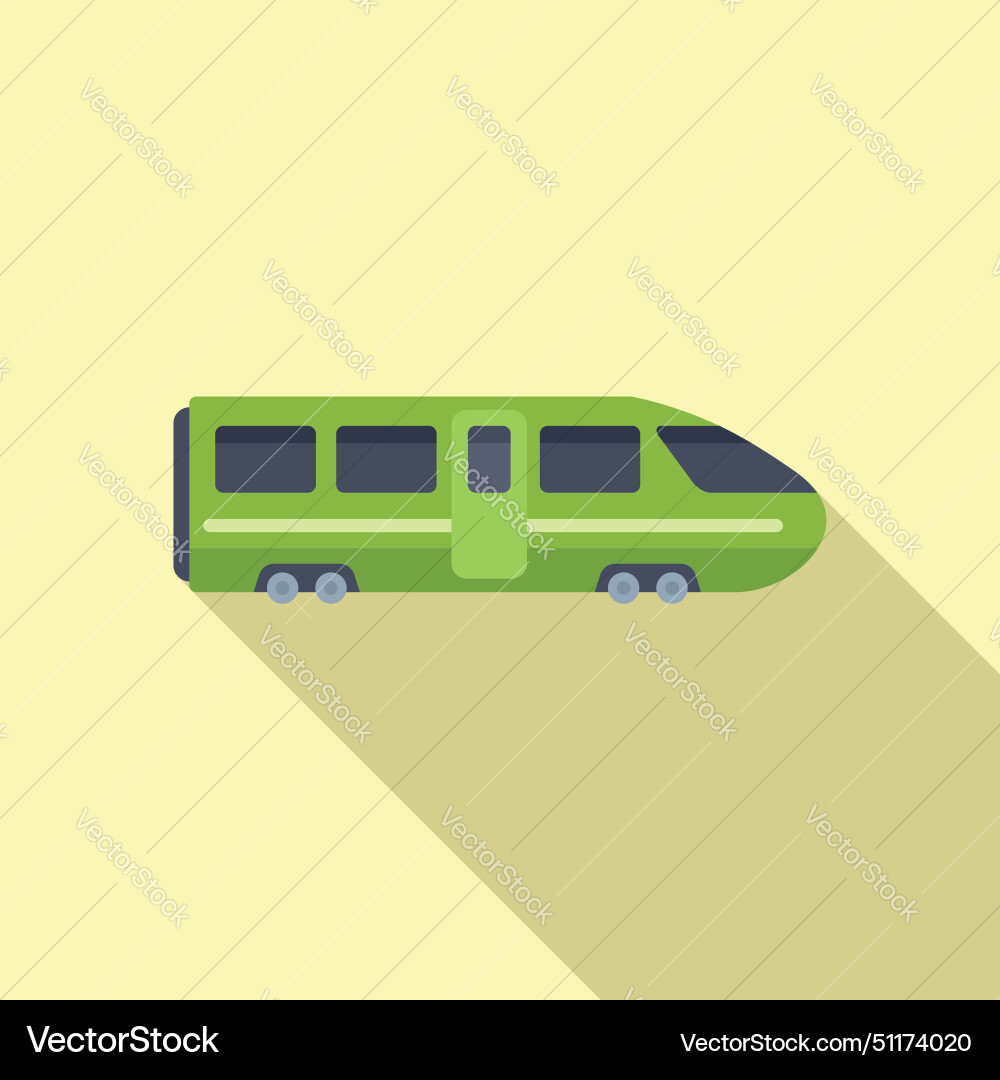 Classic speed train icon flat modern Royalty Free Vector