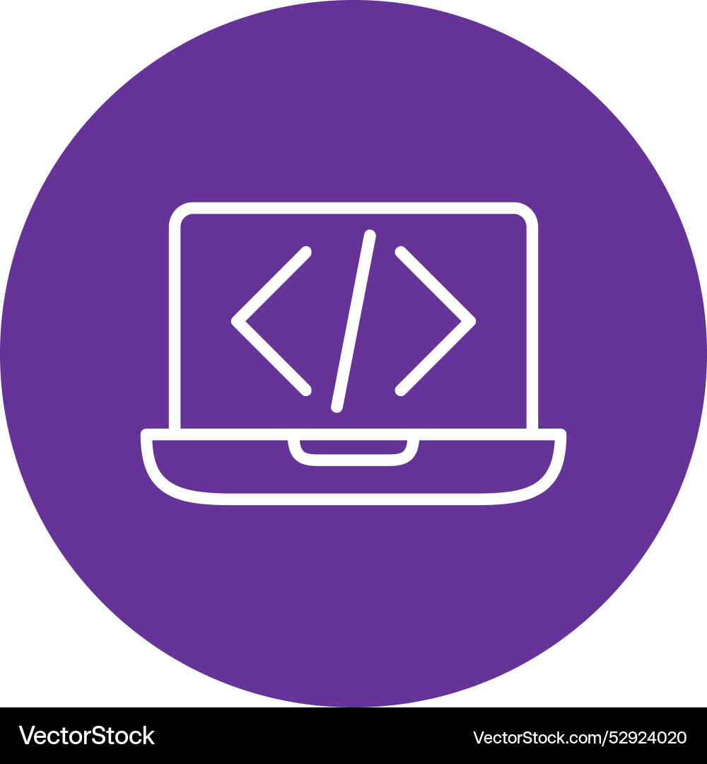 Coding icon design vector image