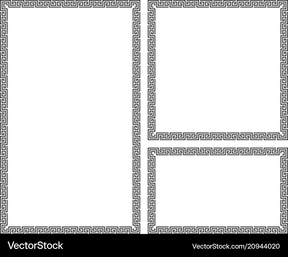 Decorative frame set Royalty Free Vector Image