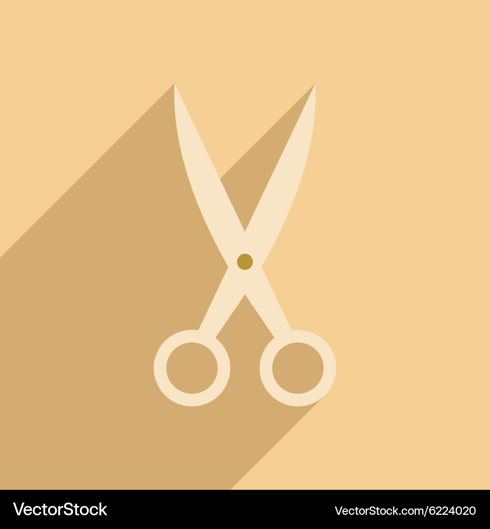 Flat with shadow icon and mobile application vector image