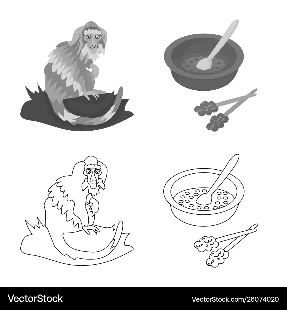 Isolated object and travel icon collection vector image