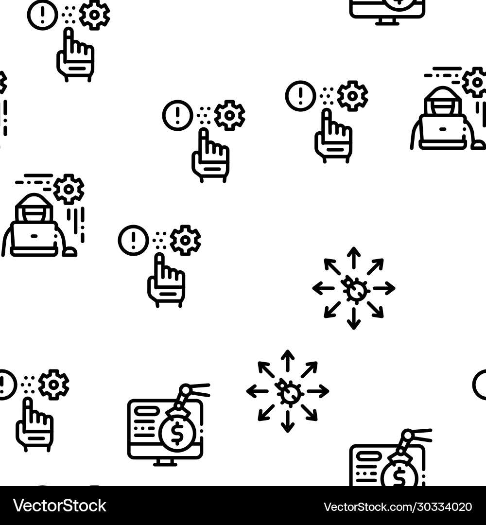 Pentesting software seamless pattern Pentesting software seamless pattern vector image