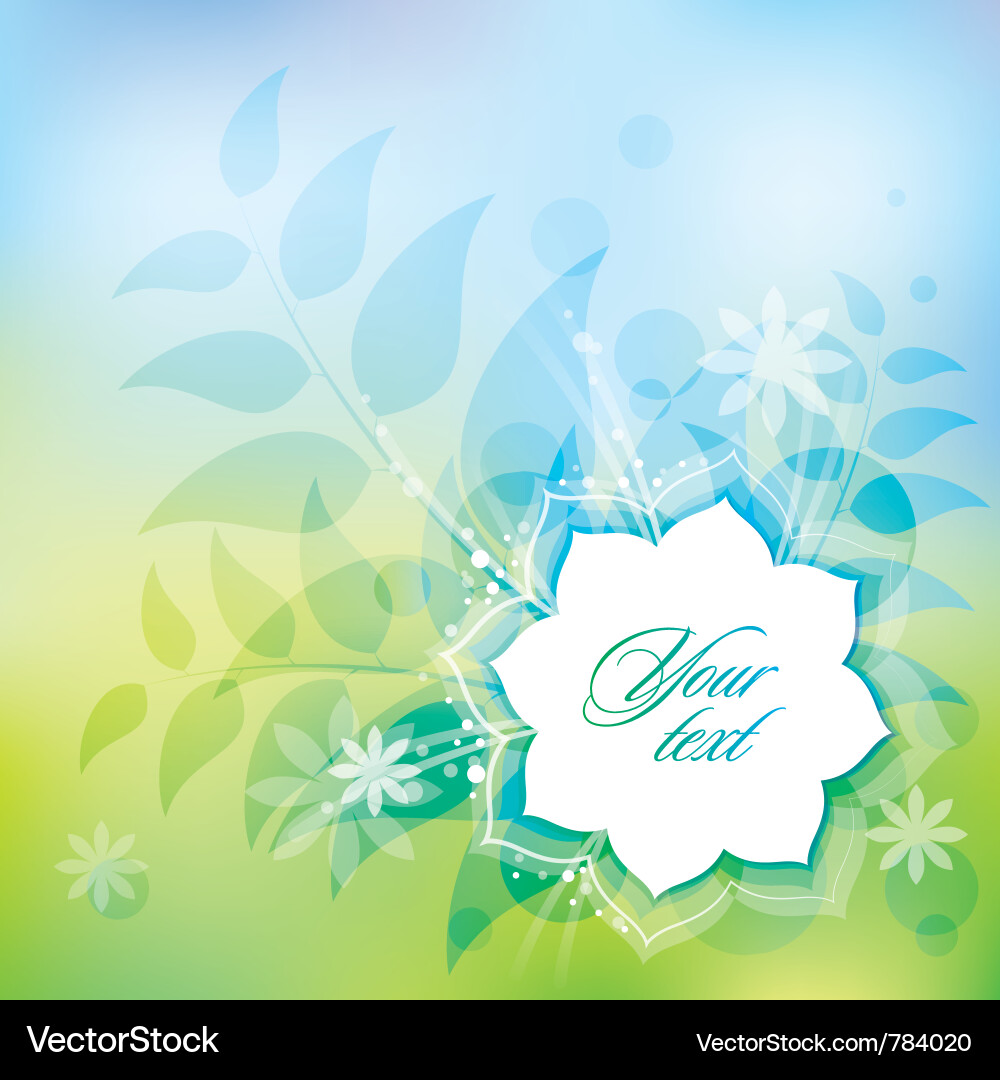 Spring Floral Backdrop vector image