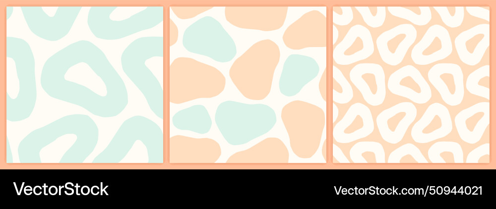 Abstract shapes seamless pattern set in a muted Abstract shapes seamless pattern set in a muted Vector Image