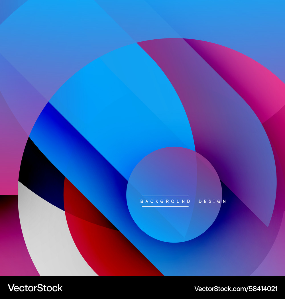 Abstract vibrant layers create dynamic Vector Image