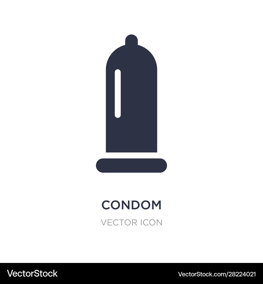 Condom icon on white background simple element Condom icon on white background simple element vector image