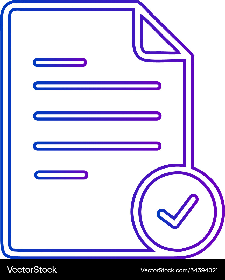 Document validated icon Vector Image