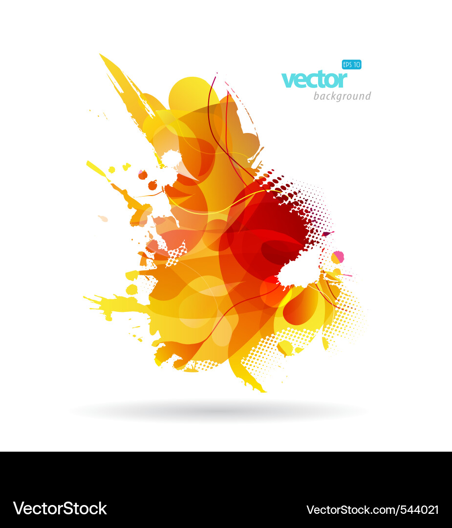 Dynamic Colorful Splash vector image