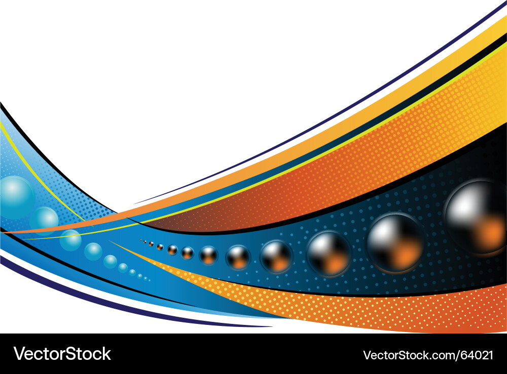 Dynamic Wave Pattern Background vector image