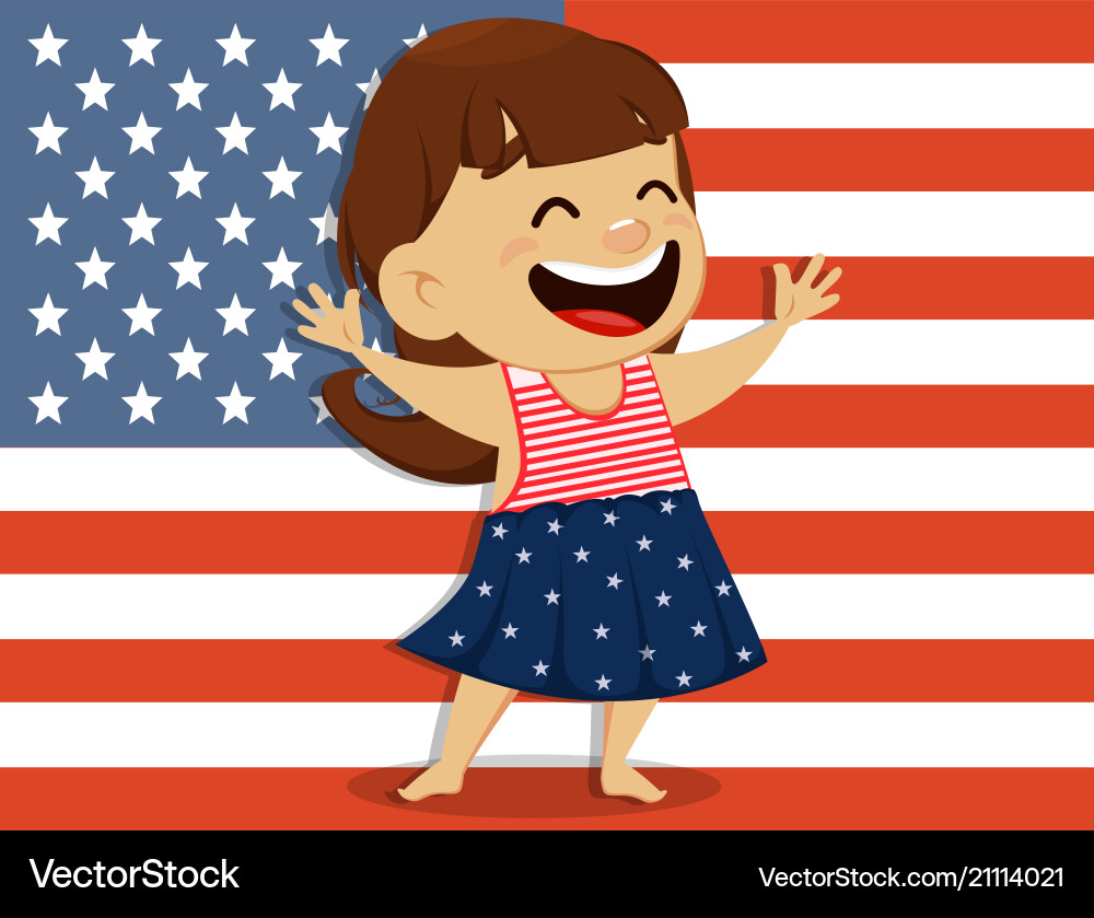 Happy independence day greeting card Vector Image
