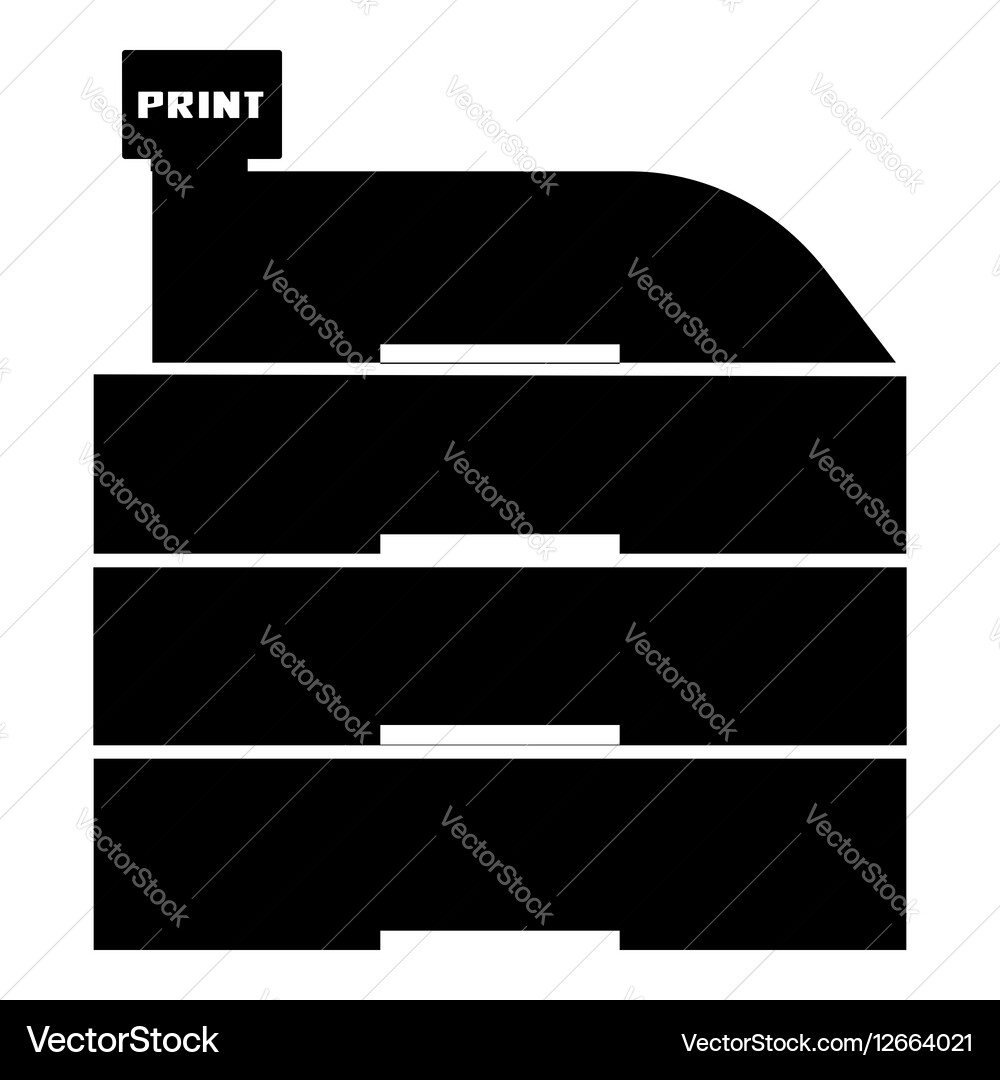 Paper container icon simple style Vector Image