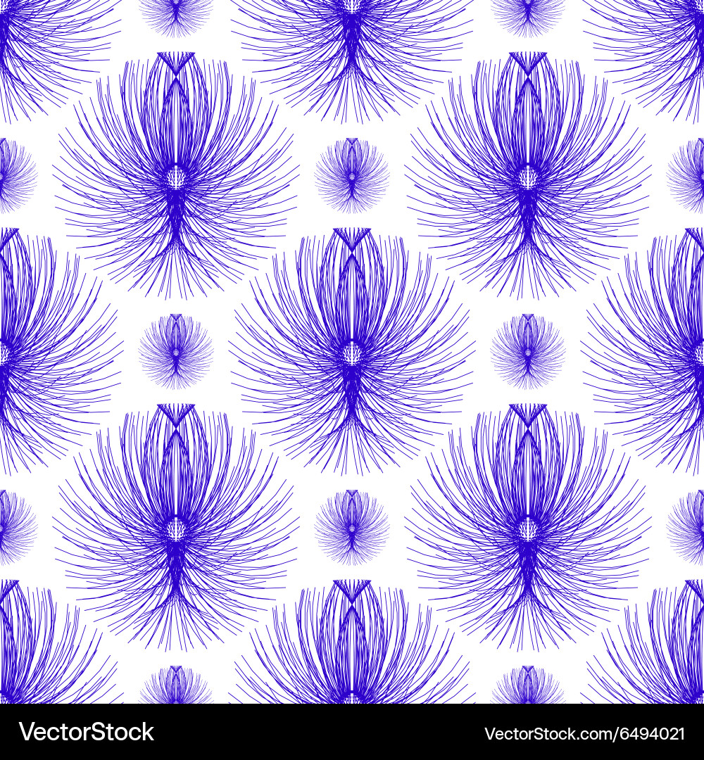 Pattern abstract feathers Vector Image