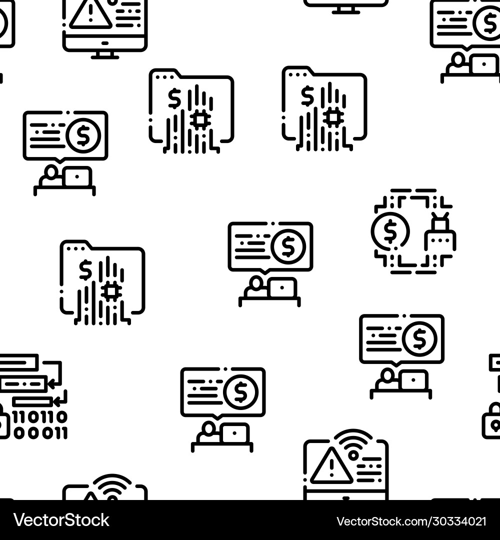 Pentesting software seamless pattern Pentesting software seamless pattern vector image