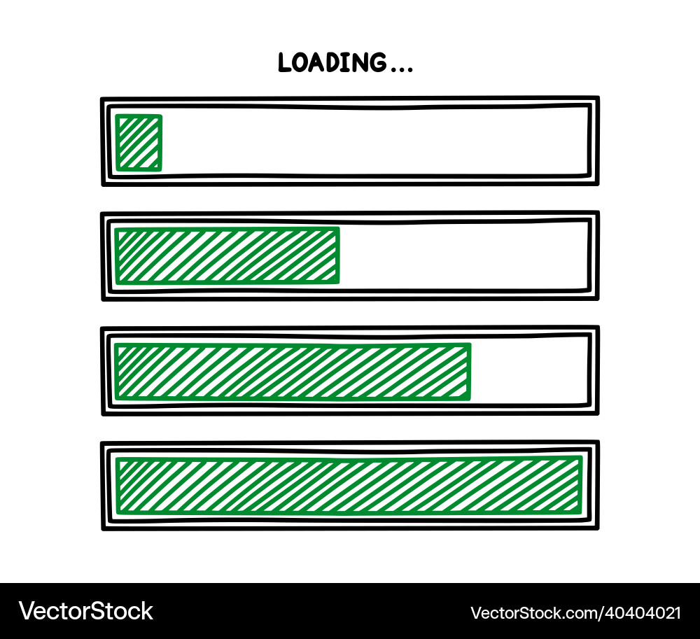 Progress loading bar infographics design element Progress loading bar infographics design element Vector Image