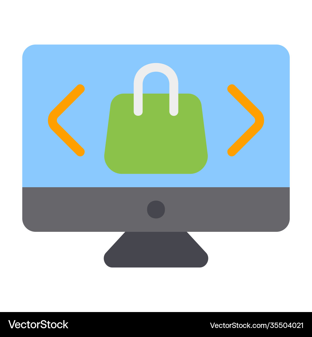 Select product icon in flat style for any projects Select product icon in flat style for any projects vector image