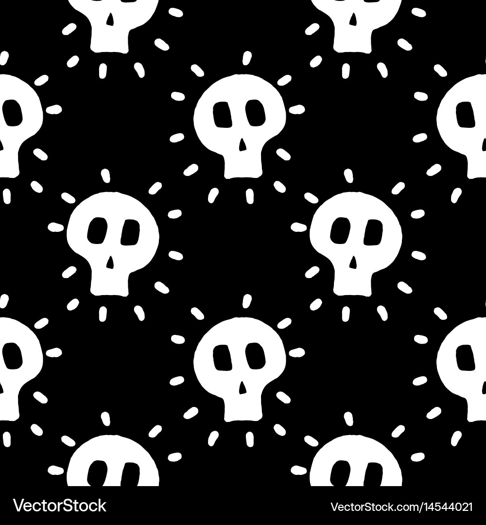 Skull with cross-bones Vector Image