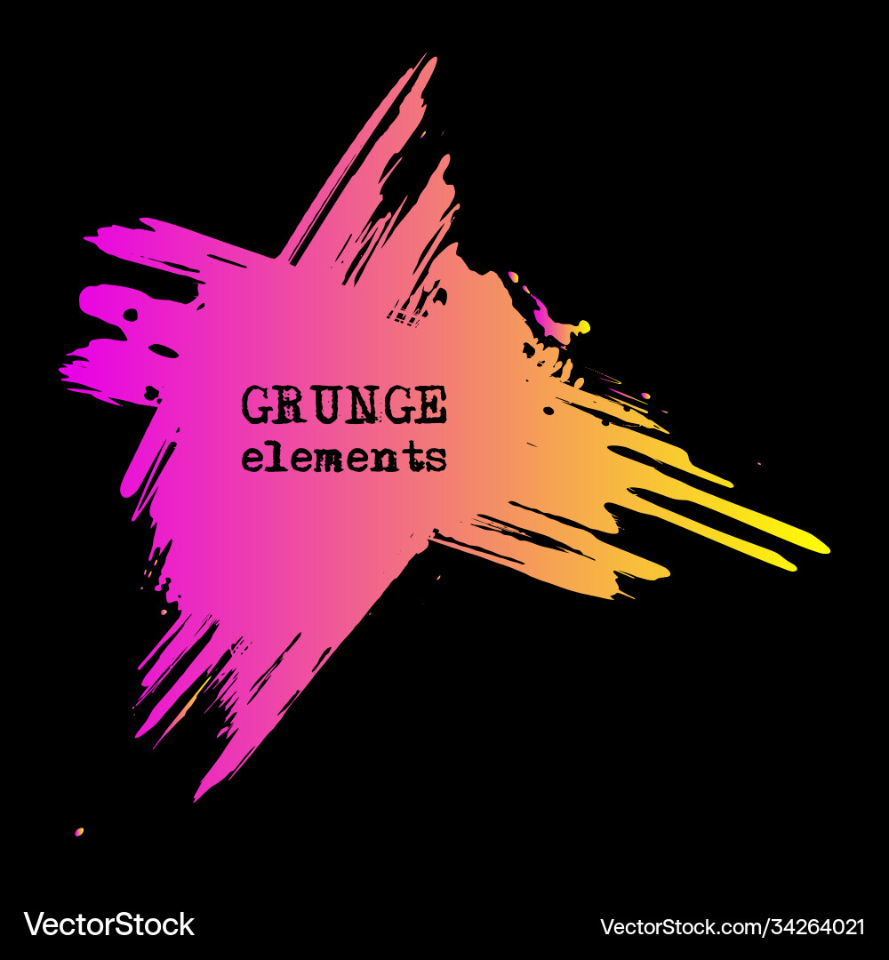 Splats splashes and blobs gradient ink paint Splats splashes and blobs gradient ink paint Vector Image