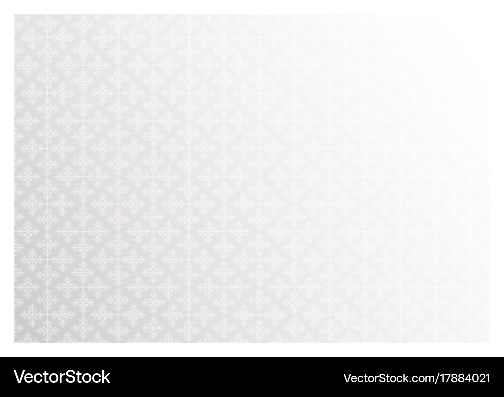 White snowflakes pattern background vector image