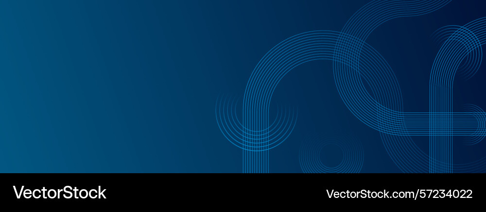Abstract dark blue wave curve shape soft gradient Vector Image