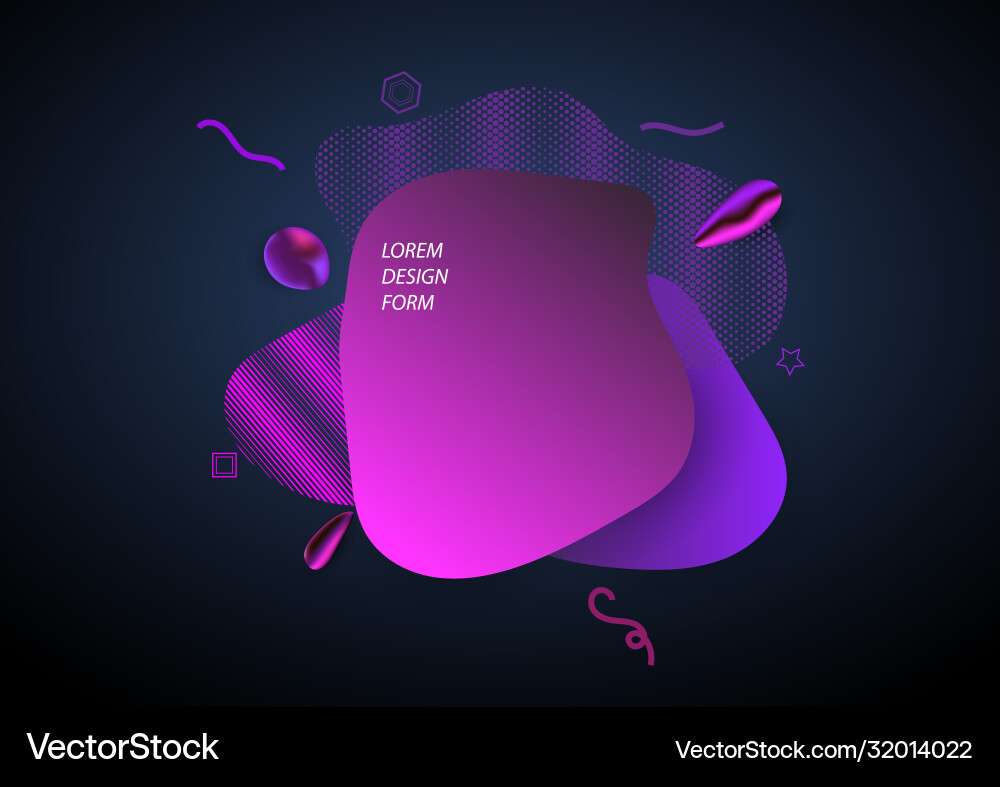 Abstract forms dynamic composition unique element Abstract forms dynamic composition unique element vector image