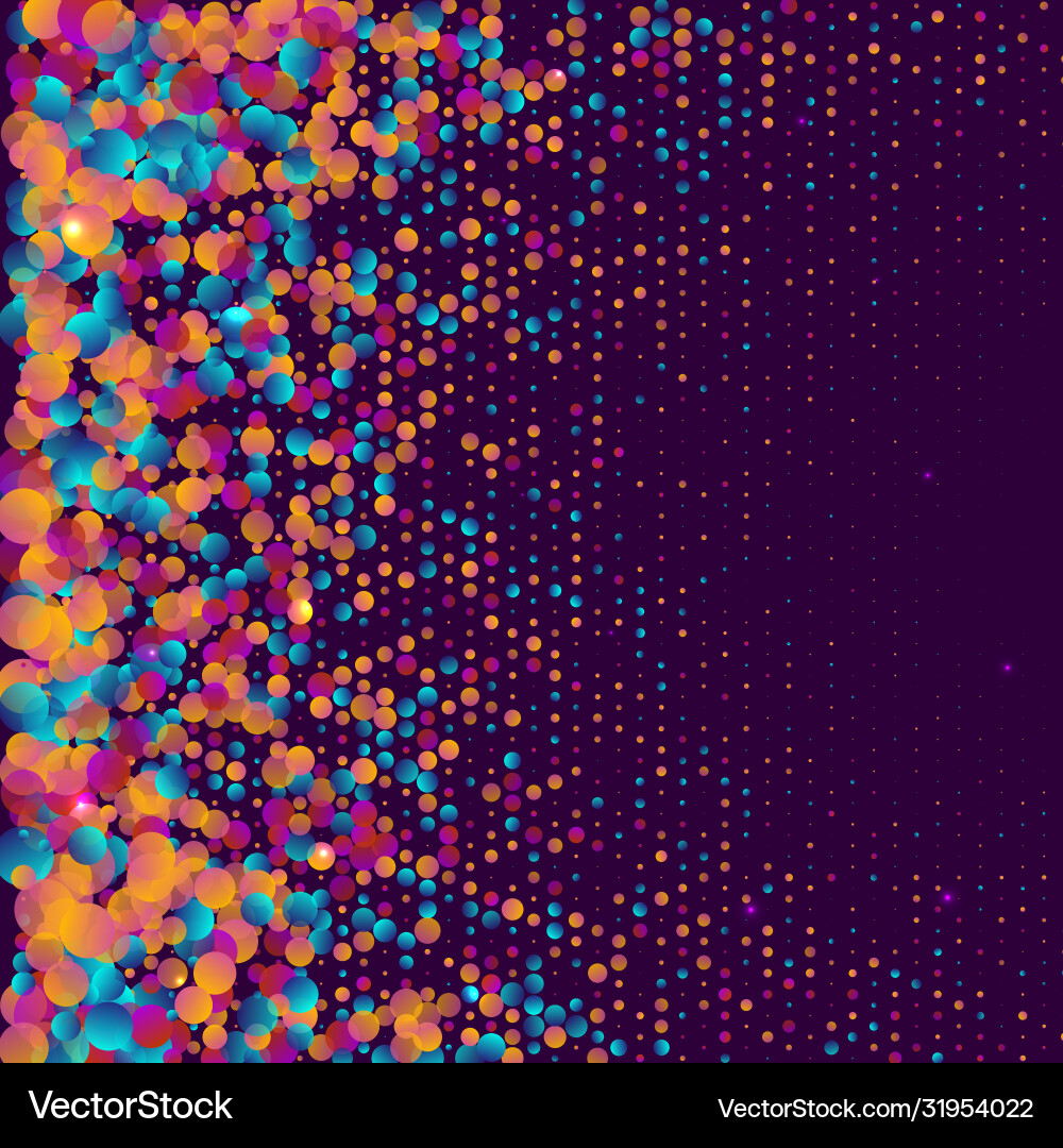 Background with colorful confetti abstract dotted Background with colorful confetti abstract dotted vector image