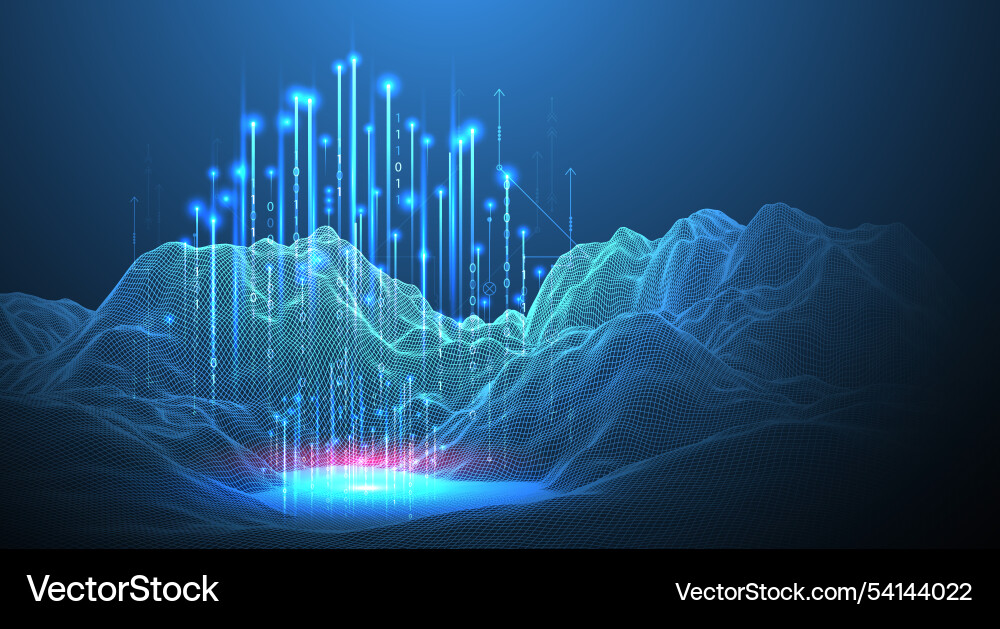 Data Network Abstract vector image
