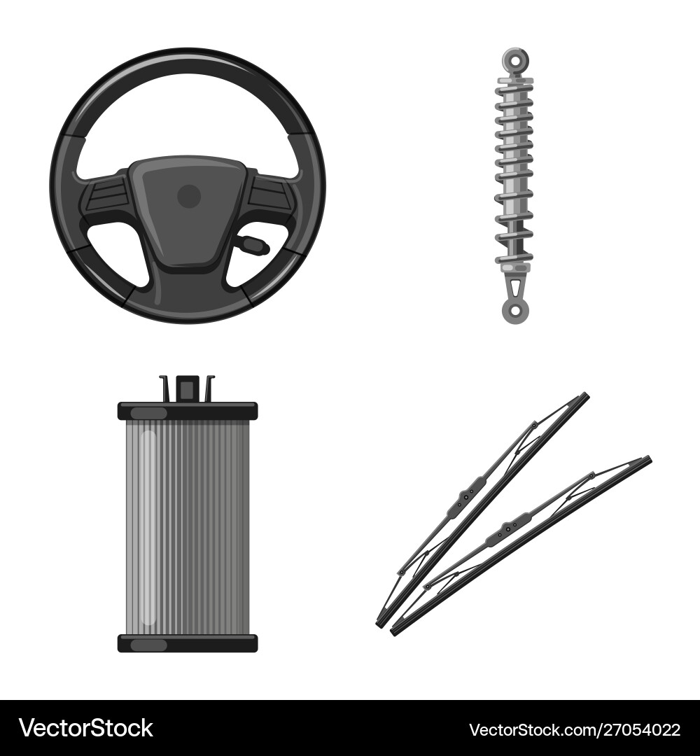 Design auto and part sign set Design auto and part sign set vector image