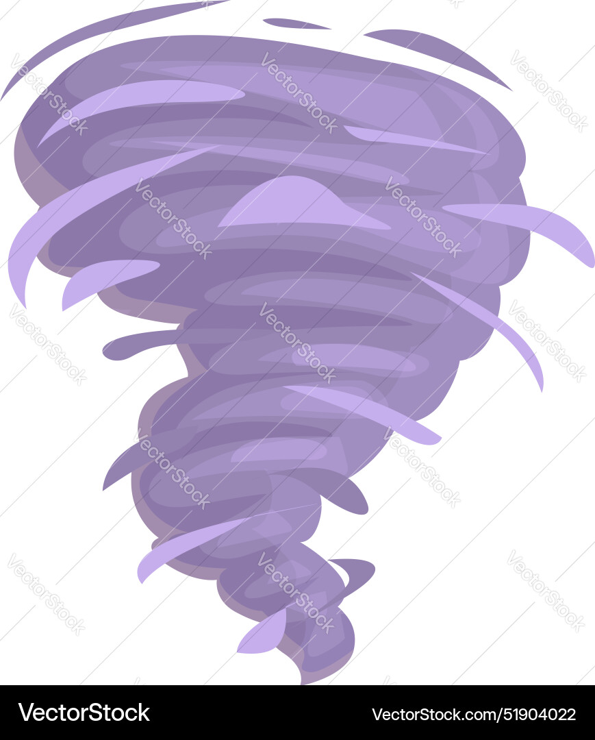 Purple whirlwind rotating and creating tornado Purple whirlwind rotating and creating tornado Vector Image